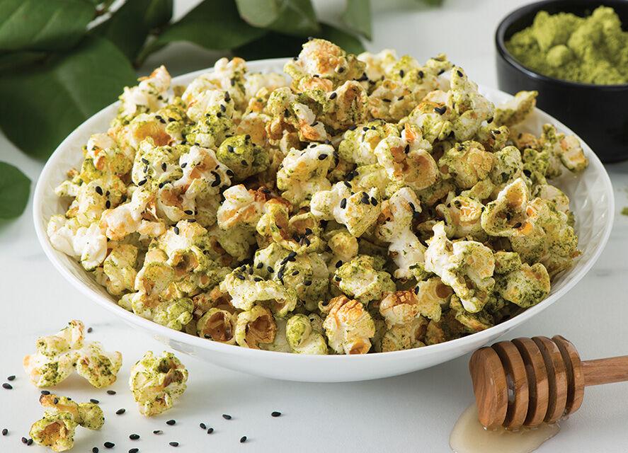 Honey Matcha Popcorn